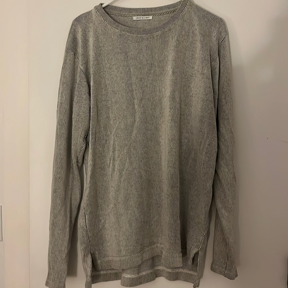 John Elliot Textured Stripe Sweatshirt